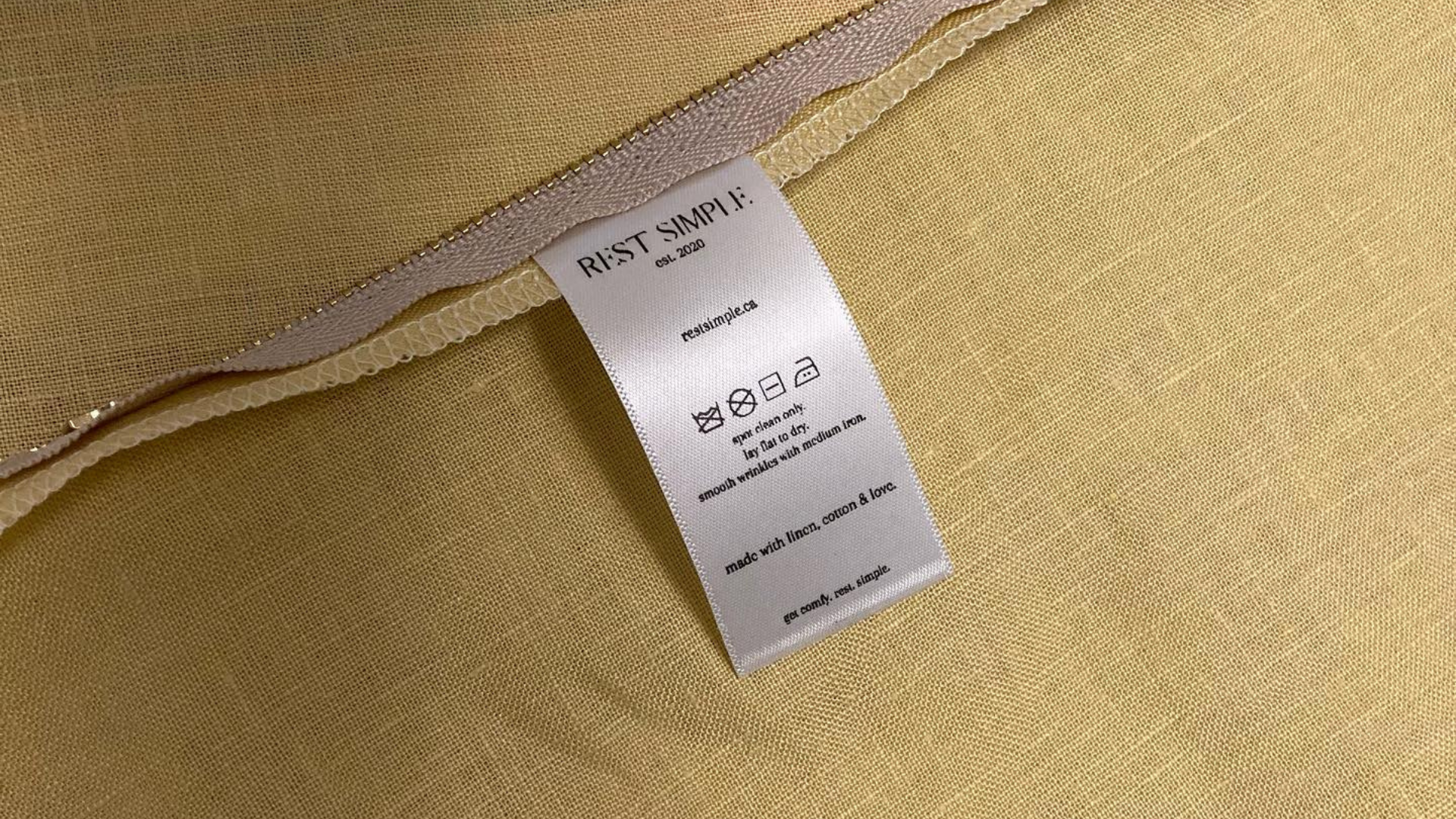 001 why the care label says, made withlove – Rest Simple