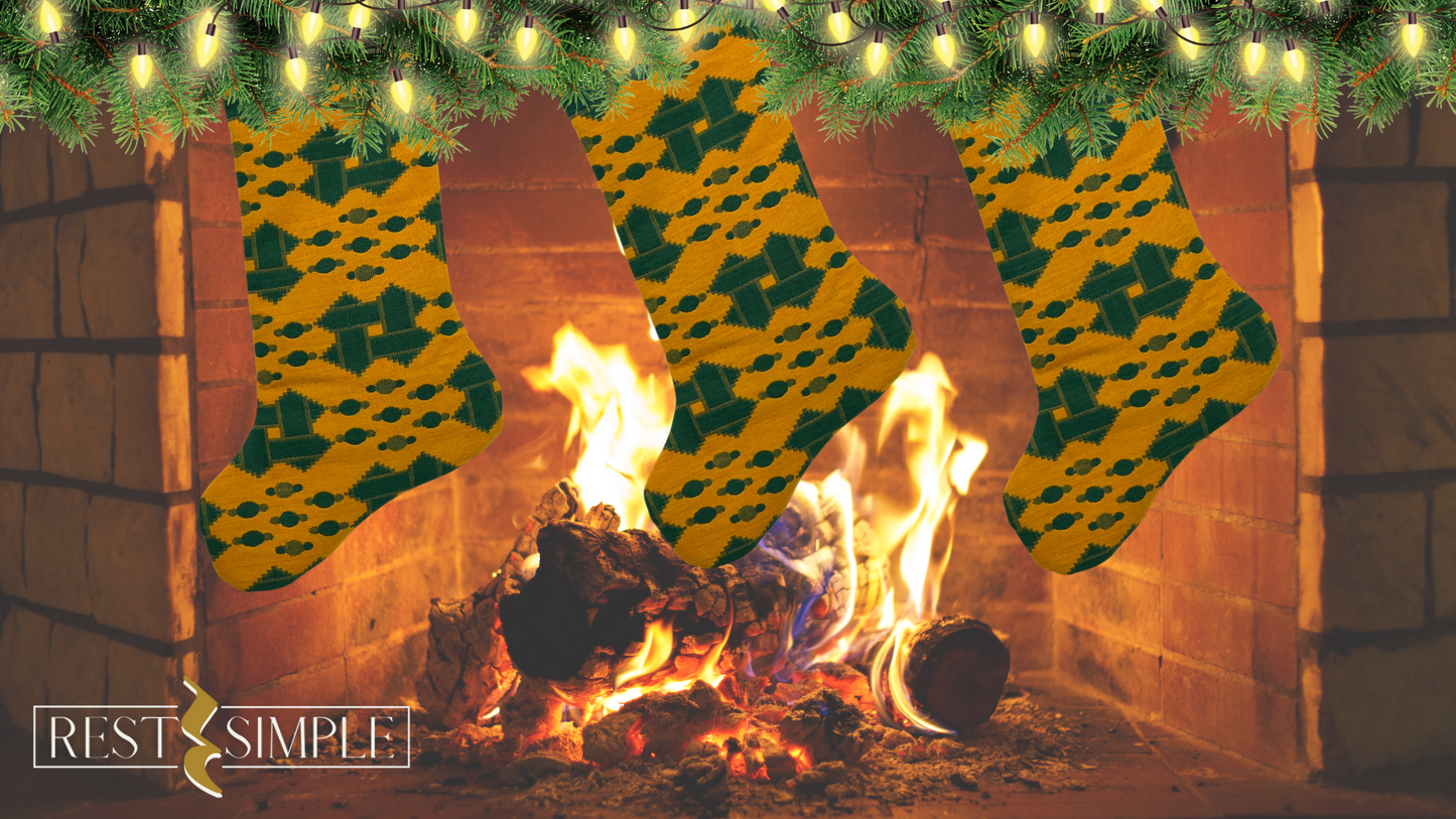 Gold Knit Stocking