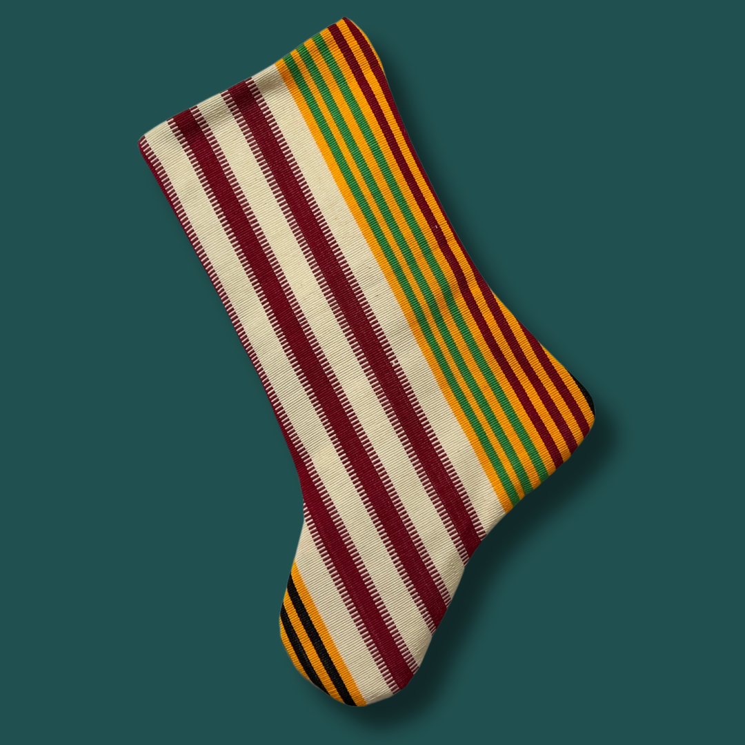 Black Gold Red White Green Smock Cotton Stocking